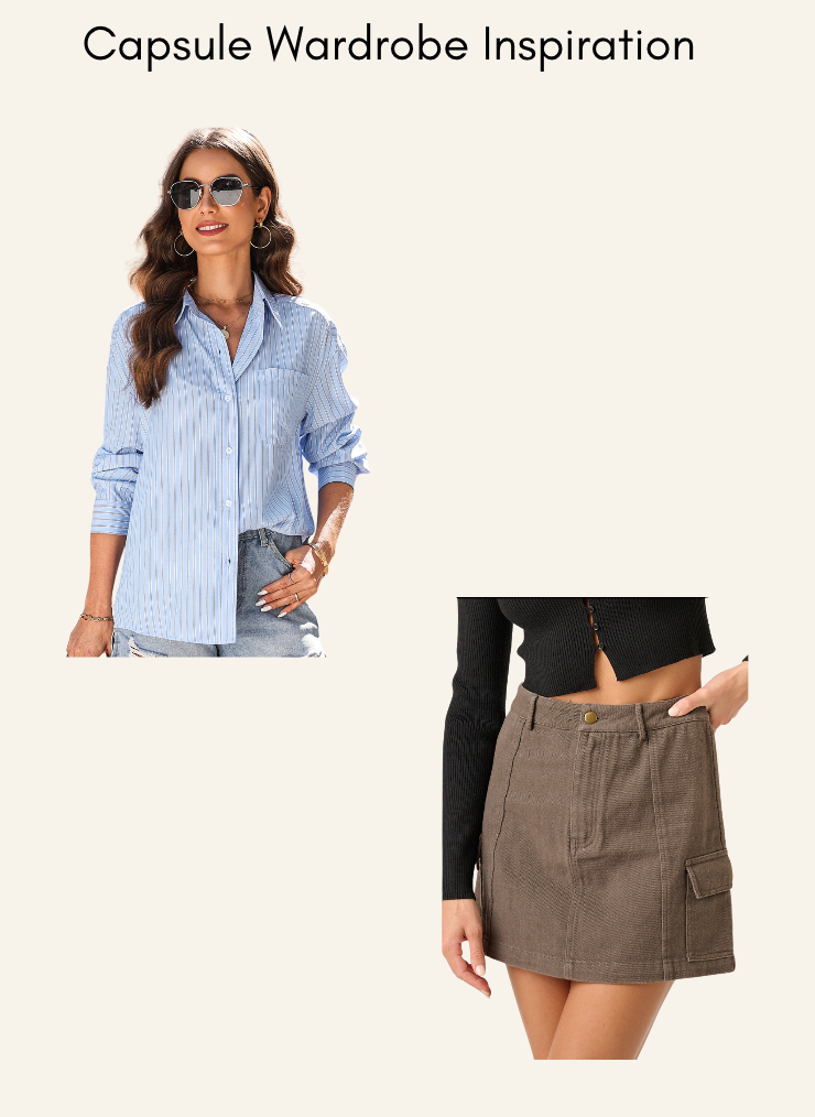 Mittoshop Cargo Mini Skirt with Side Pockets